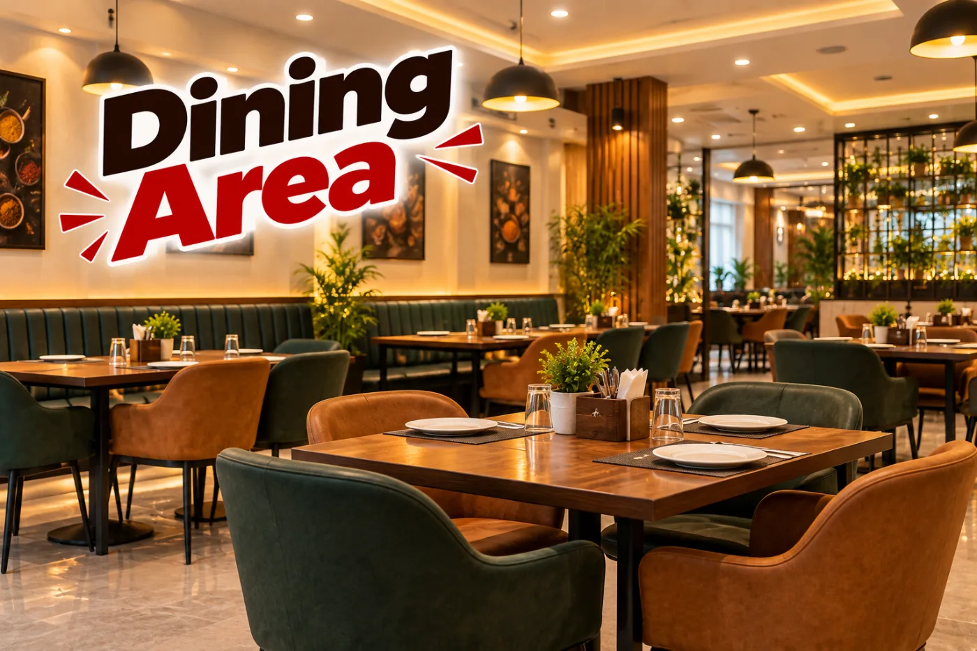 Dining area at MEAL CITY